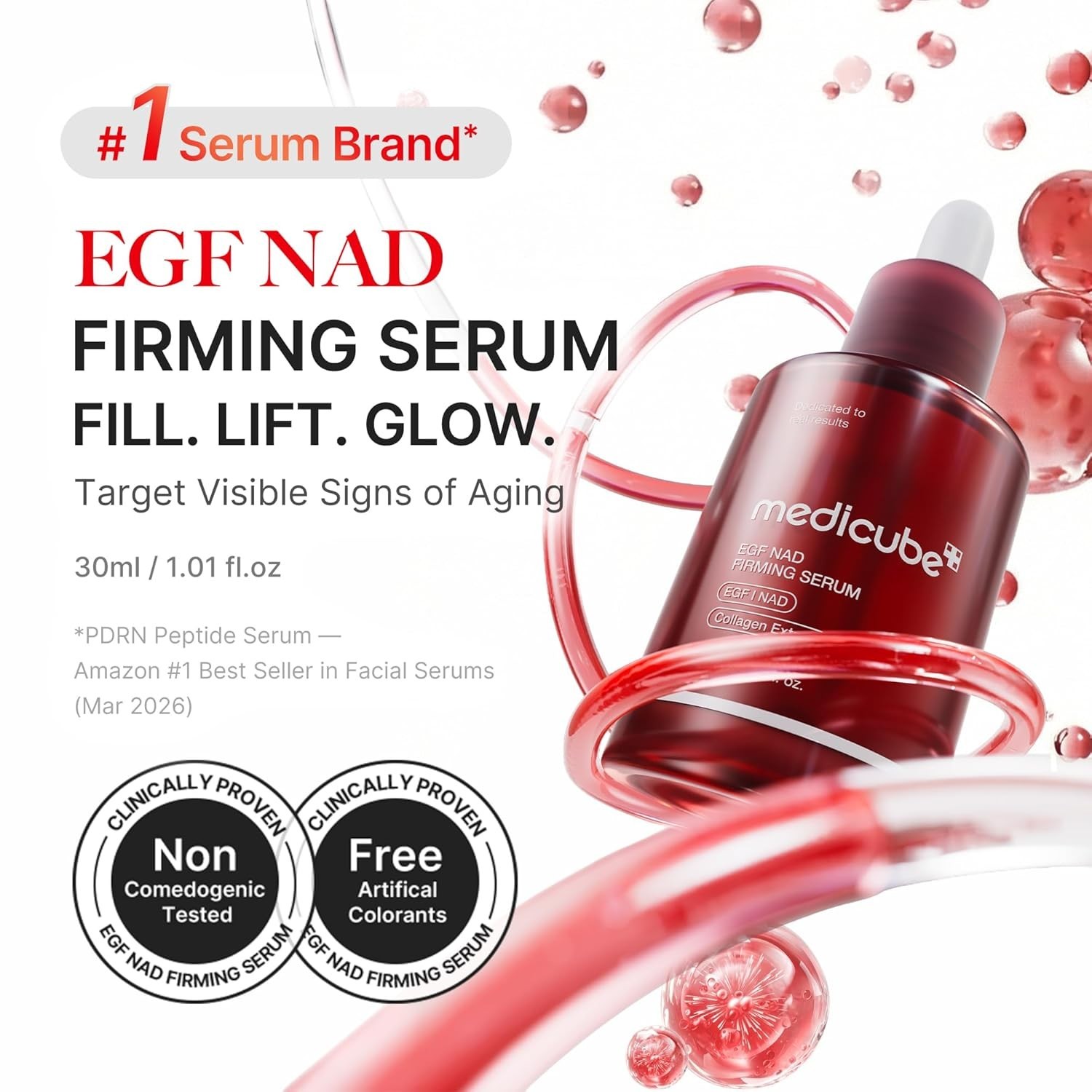 medicube NAD EGF Firming Serum for Face & Neck 1.01 fl.oz – NEW
