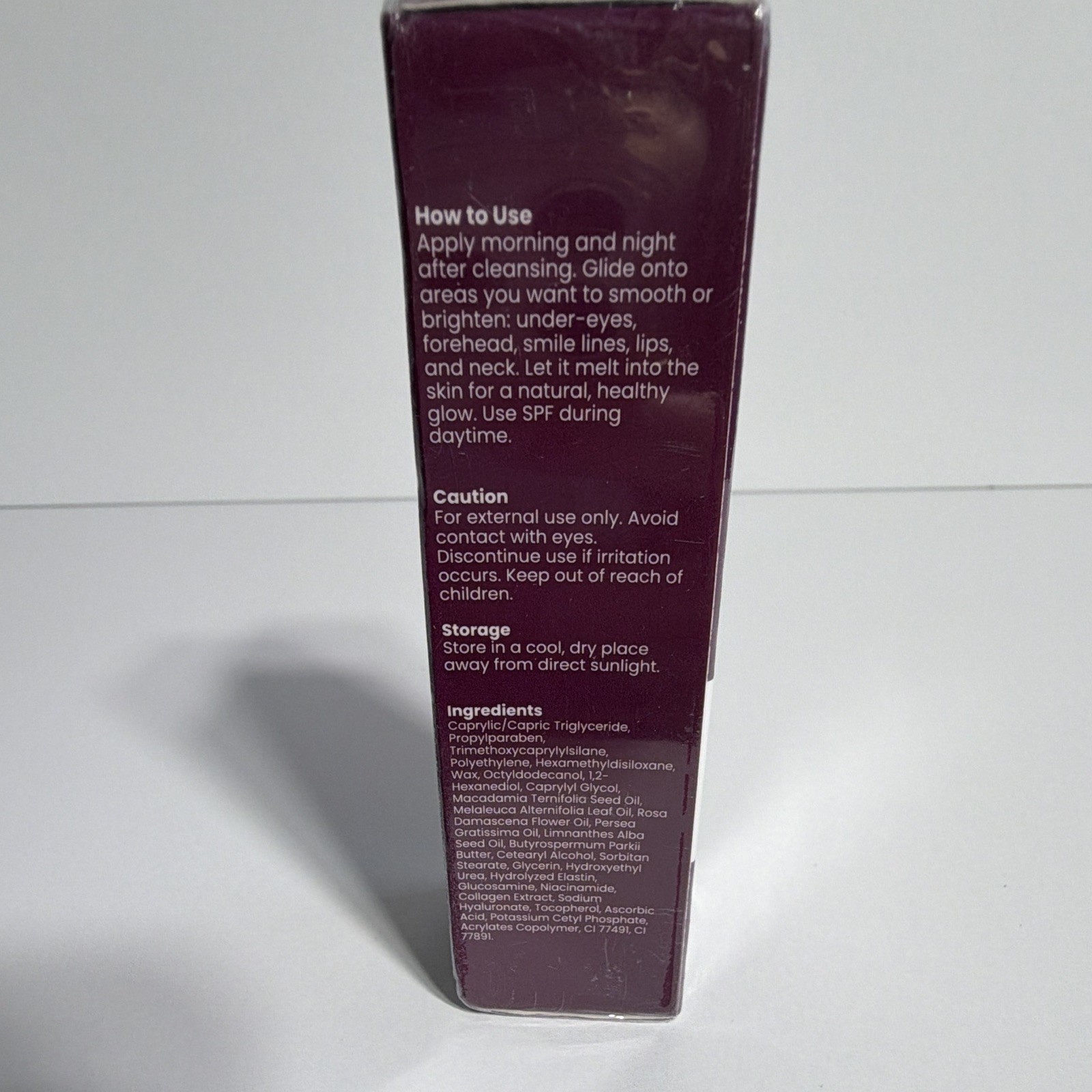 HER+ Calcium Balm Wrinkle Core Stick 0.32 oz Cruelty-Free Dark Circles