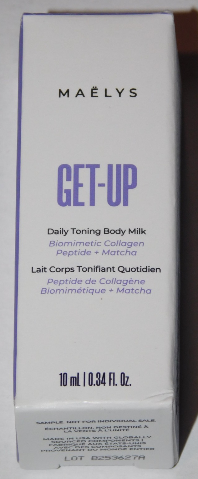 MAELYS GET-UP DAILY TONING BODY MILK 10 ml / .34 FL oz (New In Box)