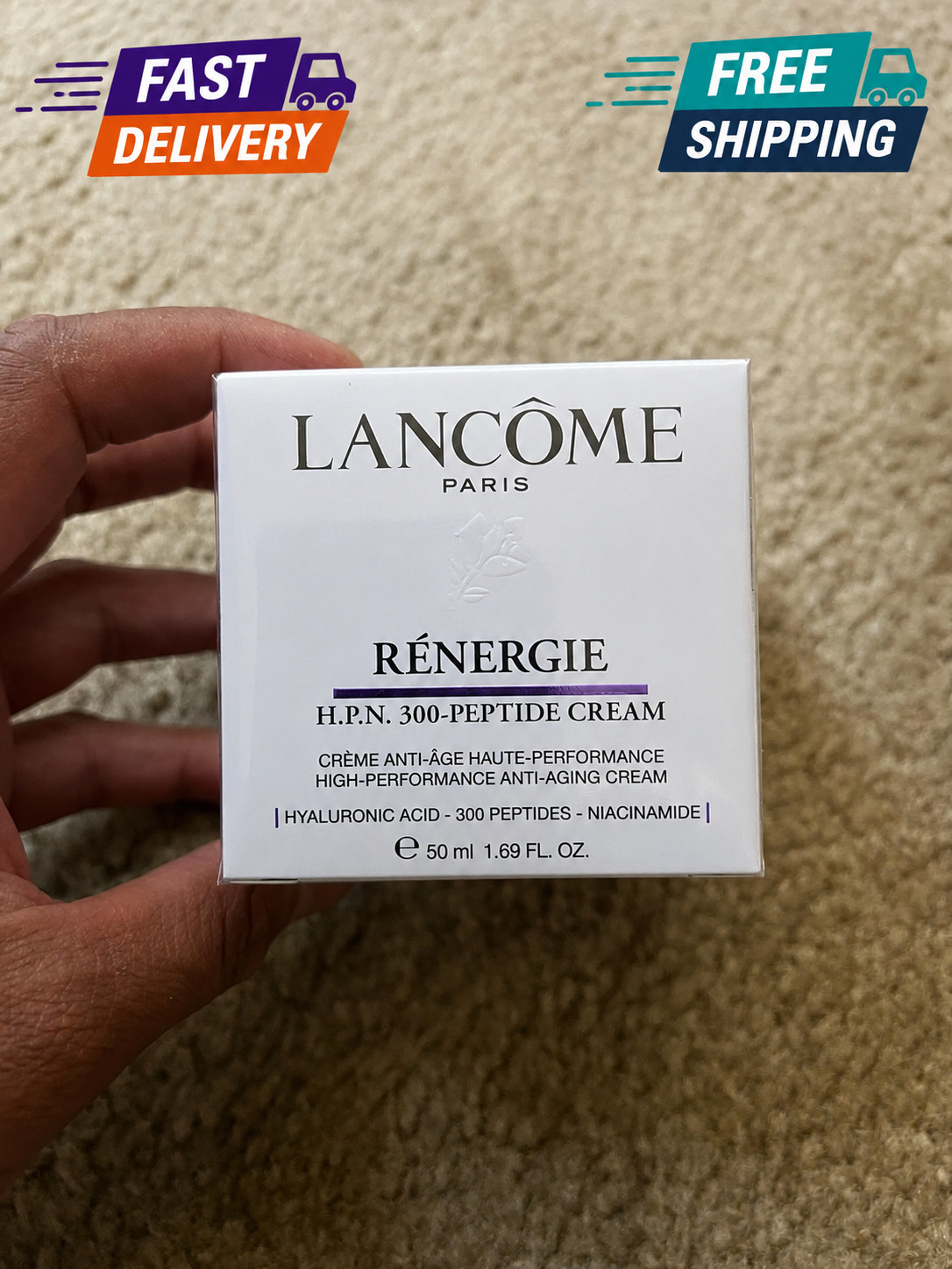 Lancome Renergie HPN 300 Peptide Cream – 1.69 oz / 50ml New & Sealed