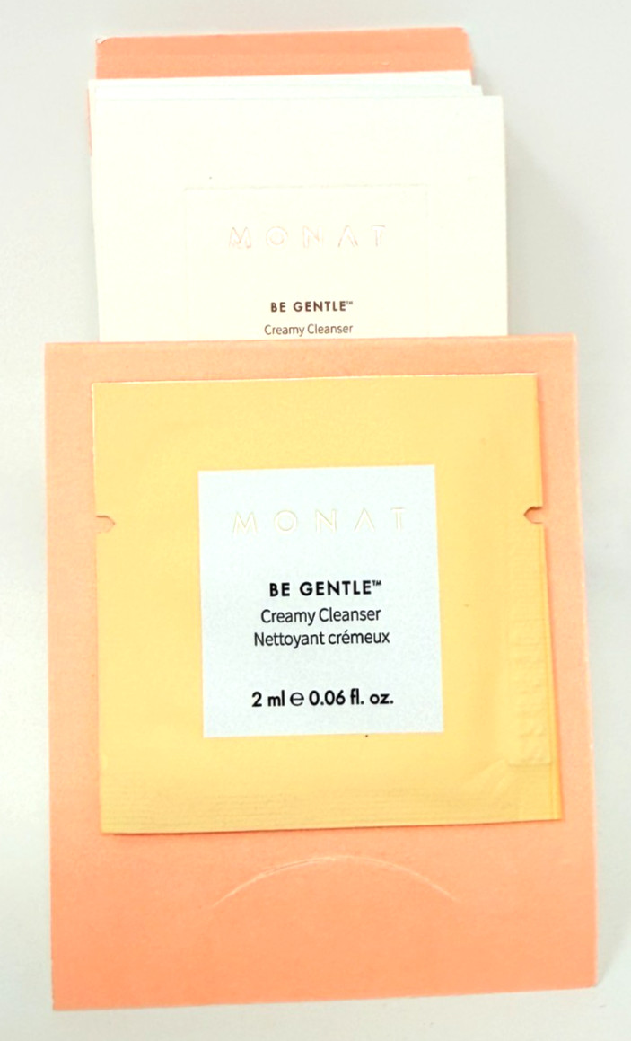 10 Sample Packs Monat Be Gentle Creamy Cleanser w/ Rejuveniqe SALES TOOLS