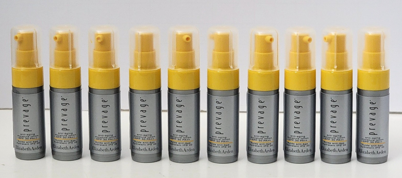 ELIZABETH ARDEN PREVAGE Anti-Aging Moisture Lotion 5 ml / 0.16 oz x 10 = 1.6 oz