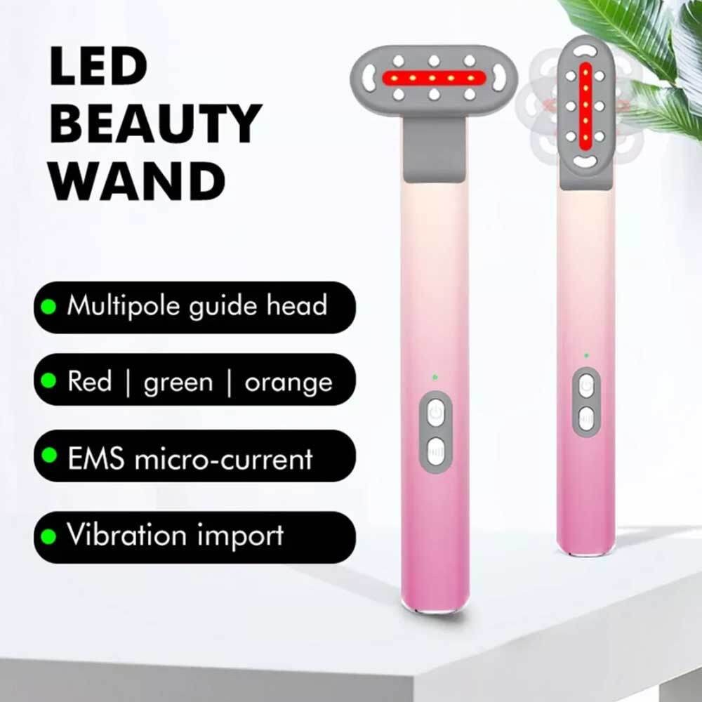 Facial LED Beauty Wand M5 Red Light Therapy Massage for Skin Care & Anti-Aging