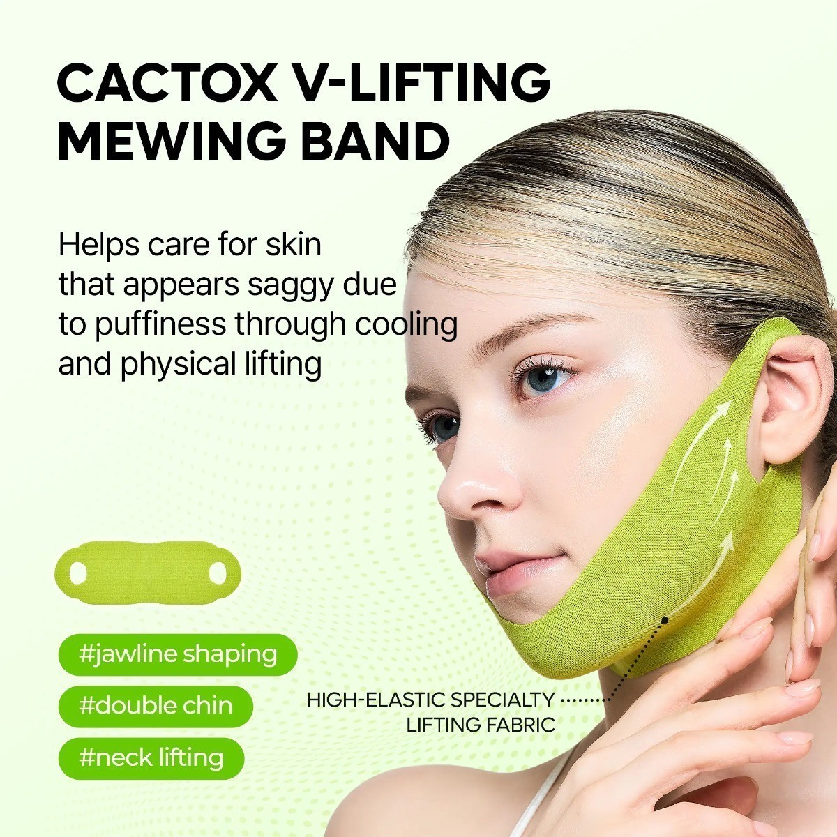 Dr.Melaxin CACTOX V-Lifting Mewing Band | Cactus Cooling, Pore Tightening NEW