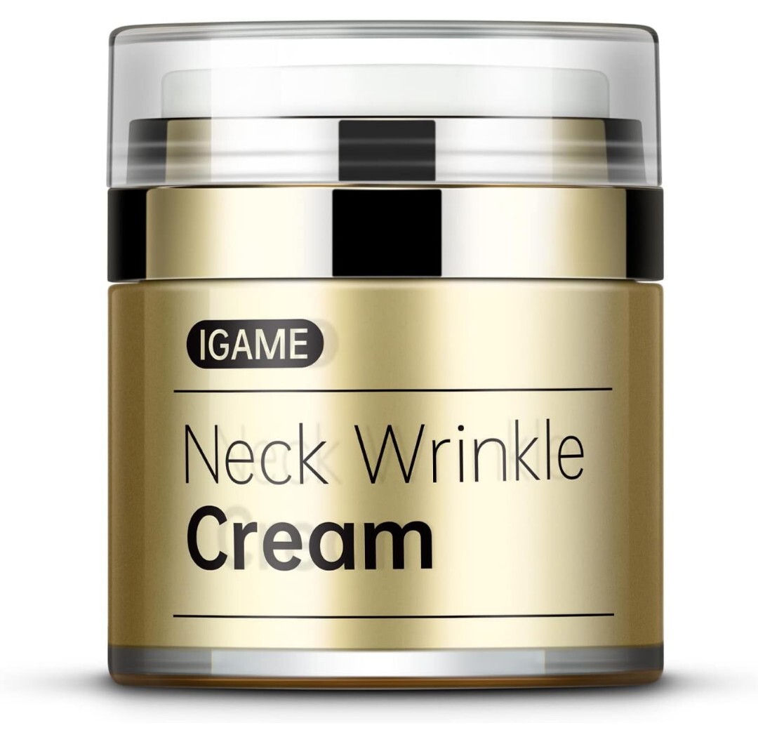 Neck Wrinkle Cream Gold P006 Firming Anti Aging Moisturizer Vitamin E 1.7 OZ