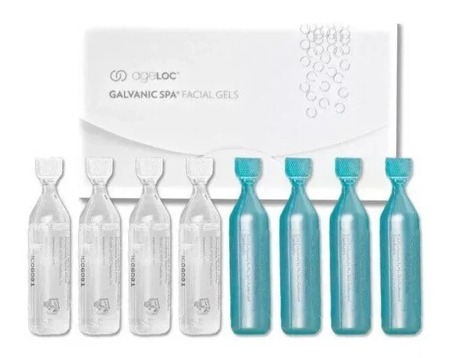 Authentic Nuskin Nu Skin ageLOC 4 PAIRS NEW Galvanic Spa Facial Gels WITHBOX