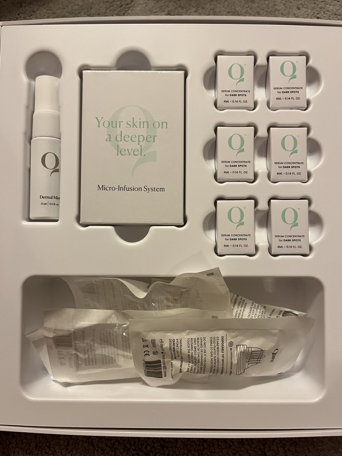 Qure Micro-Infusion 3 Month Bundle (For Dark Spots) New In Box