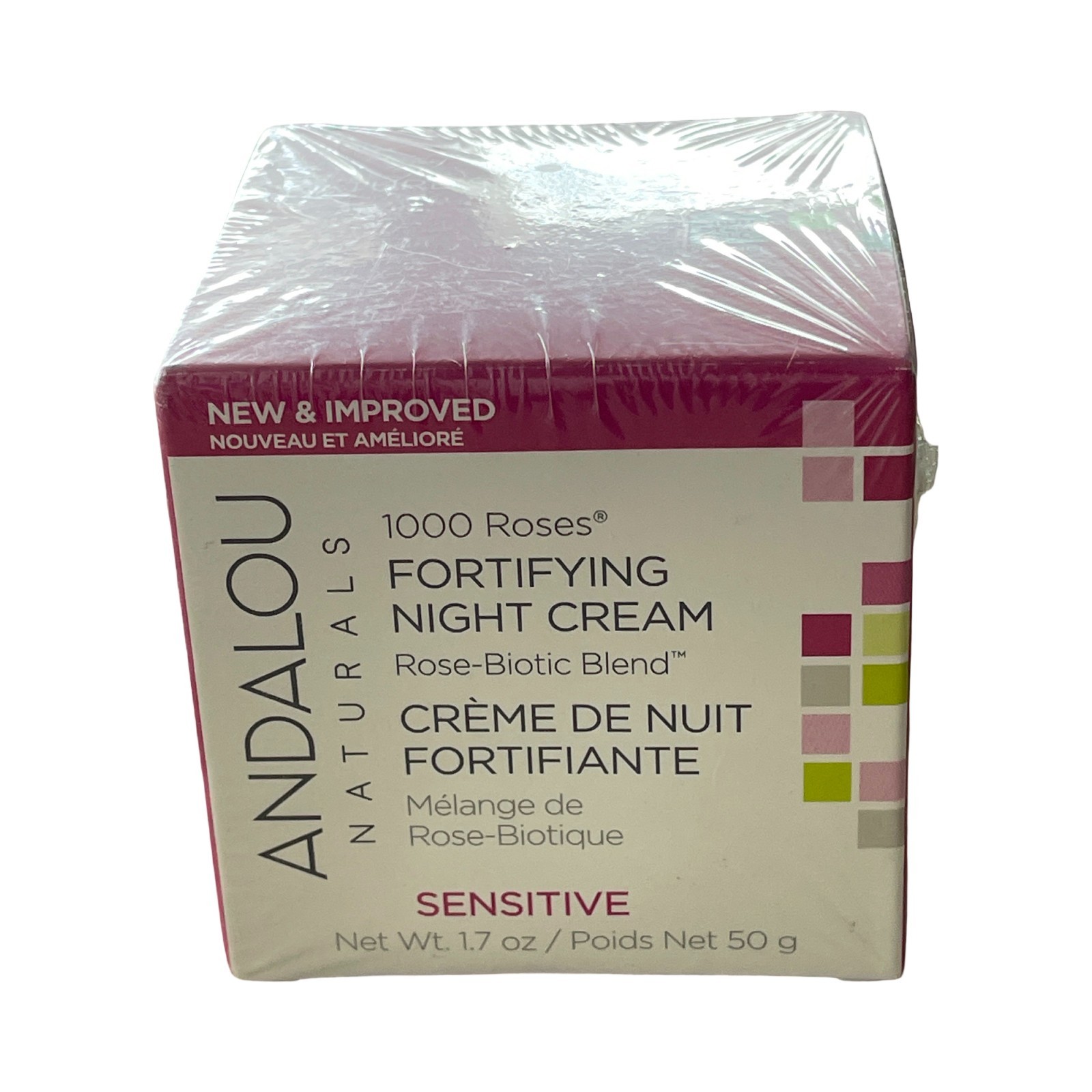 1000 Roses Fortifying Night Cream 1.7 Oz By Andalou Naturals