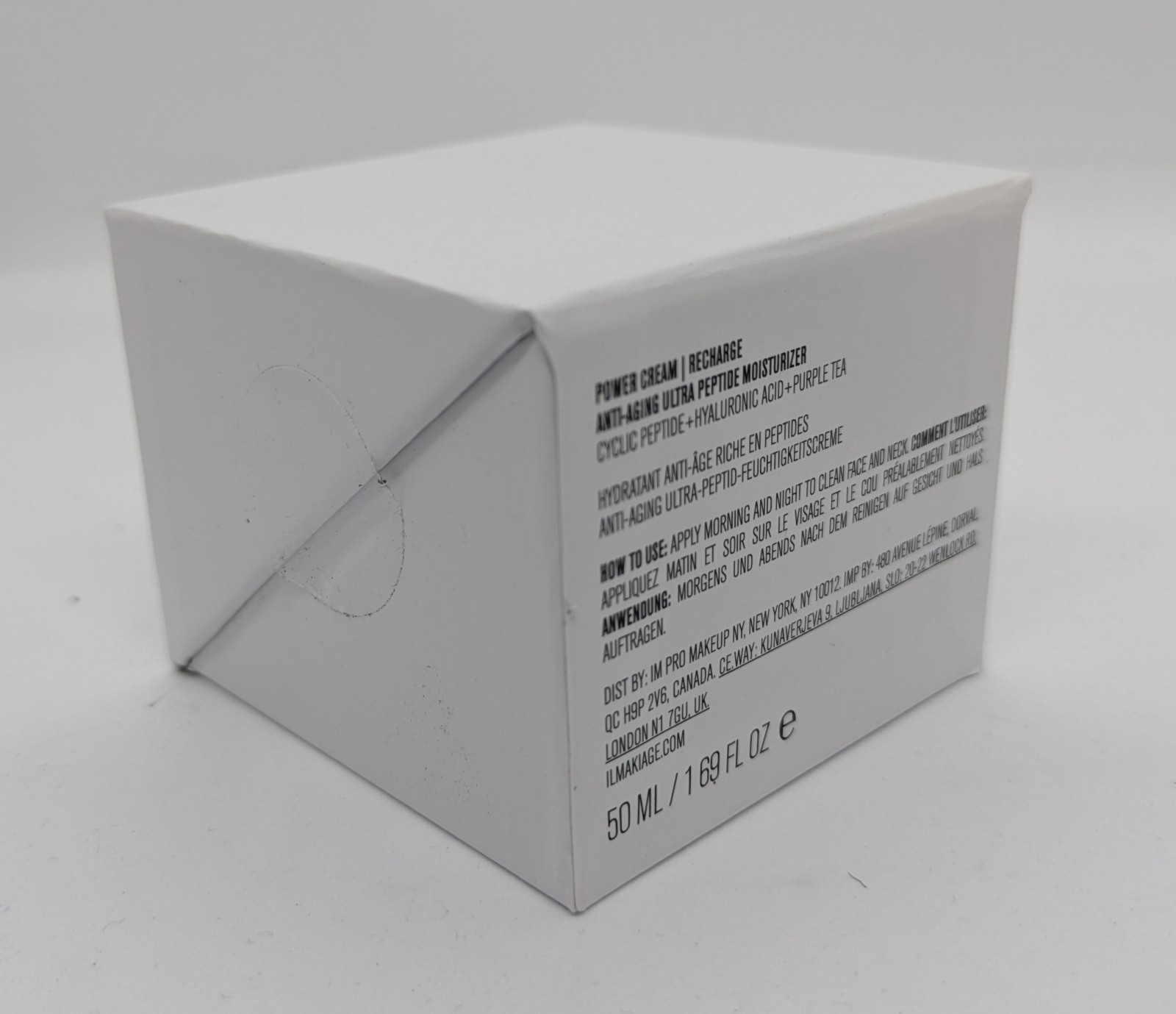 IL MAKIAGE Skin Power Cream Recharge 50 ML 1.69 Fl Oz NIB + Black Card Eyeliner!