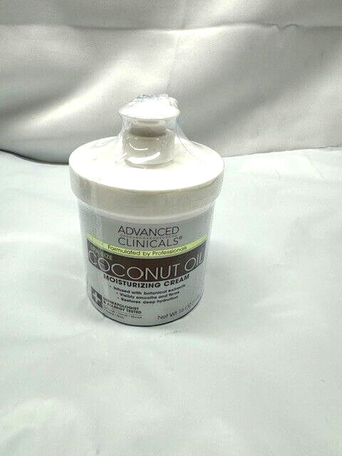*LOT OF 2*Advanced Clinicals Coconut Oil Moisturizing Lotion-Spa Size-16 oz Each