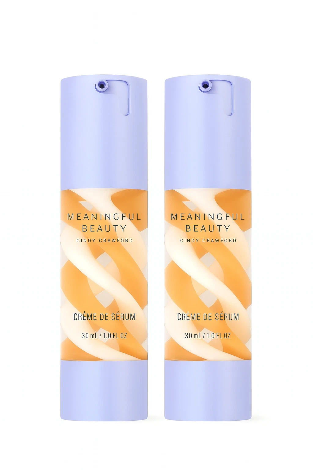 Cindy Crawford Meaningful Beauty Creme de Serum 2 Pack / 1.0oz NEW