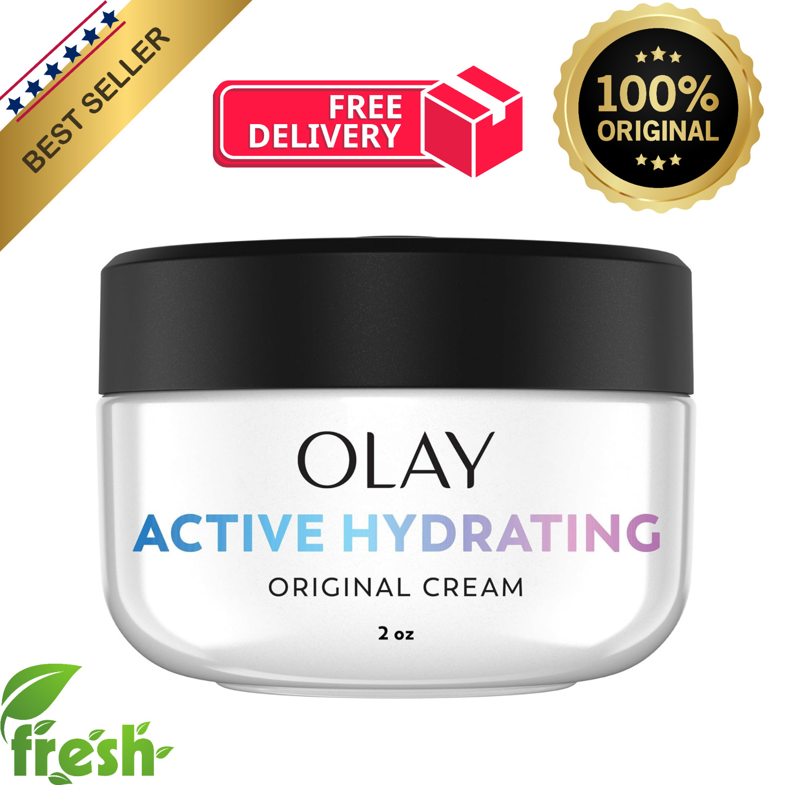 NEW Olay Active Hydrating Face Cream for Women, Original, 1.9 fl oz Best Price