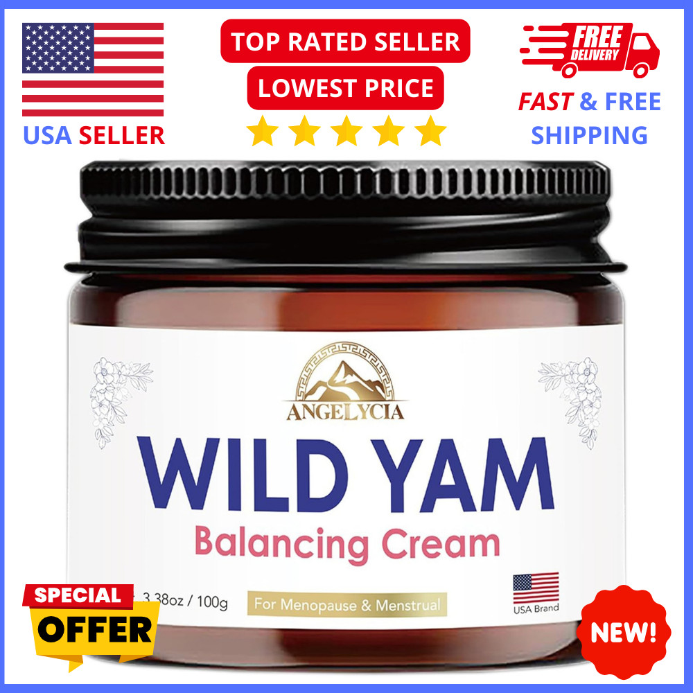 Wild Yam Cream Hormone Balance: Natural Organic Formula For Menopause Relief