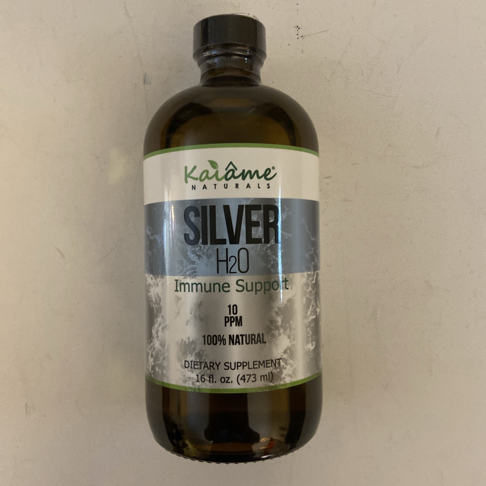 Kaiame Naturals Silver H2O 10 PPM 100% Natural Colloidal Supplement 16 oz