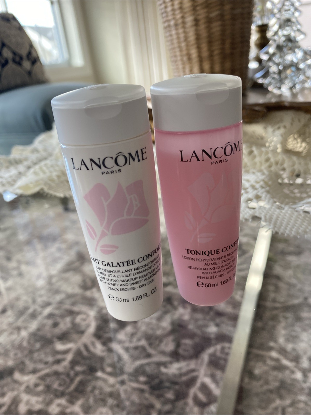 Lancome 2-Piece Set • Tonique Confort & Lait Galatee Confort New