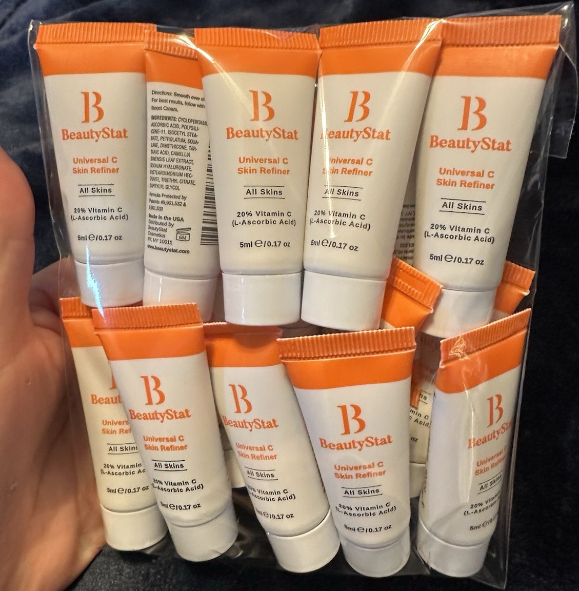 BeautyStat Universal C Skin Refiner 20% Vitamin C Sample Lot of 15
