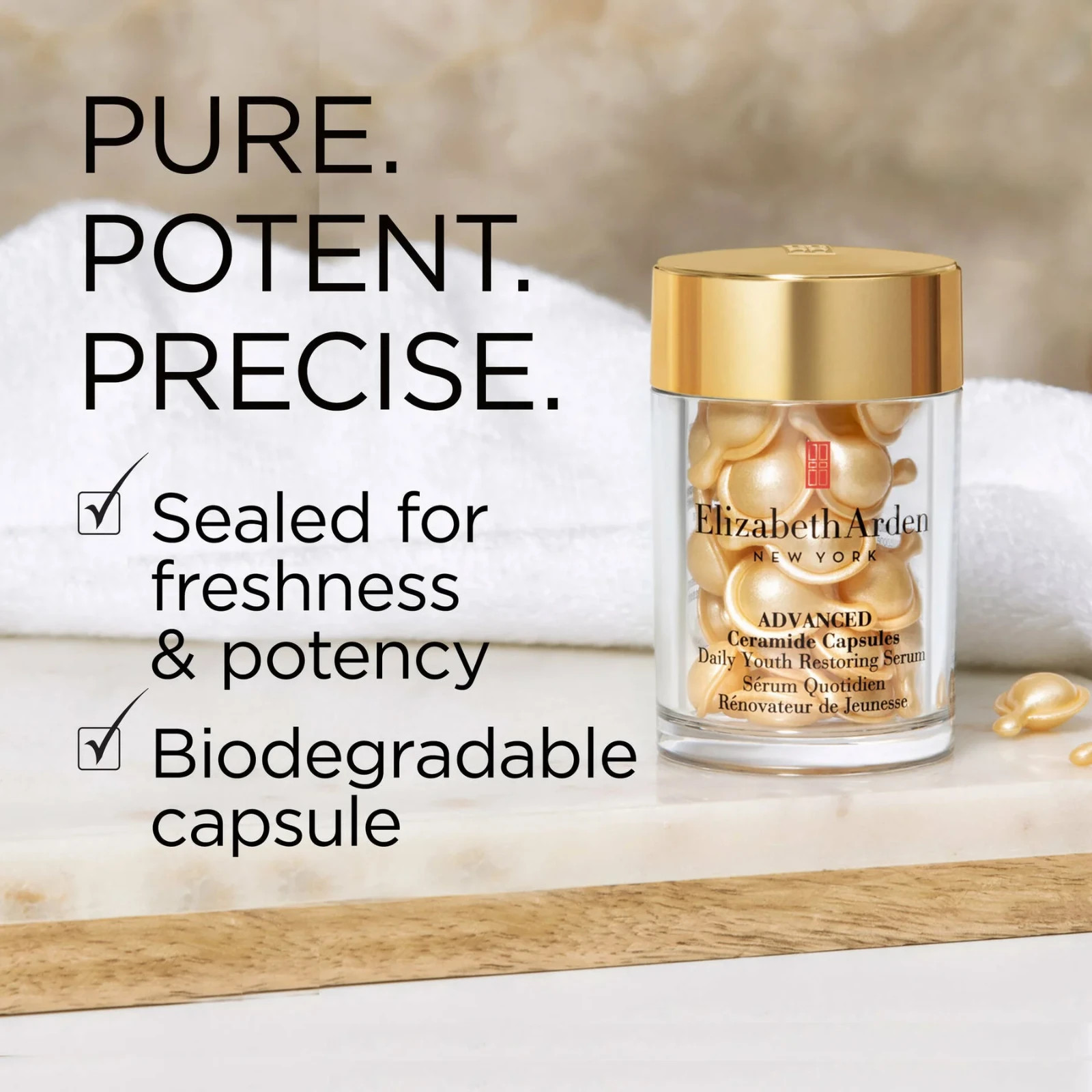 Elizabeth Arden Daily Youth Restoring Eye Serum Advanced Ceramide 60 Capsules