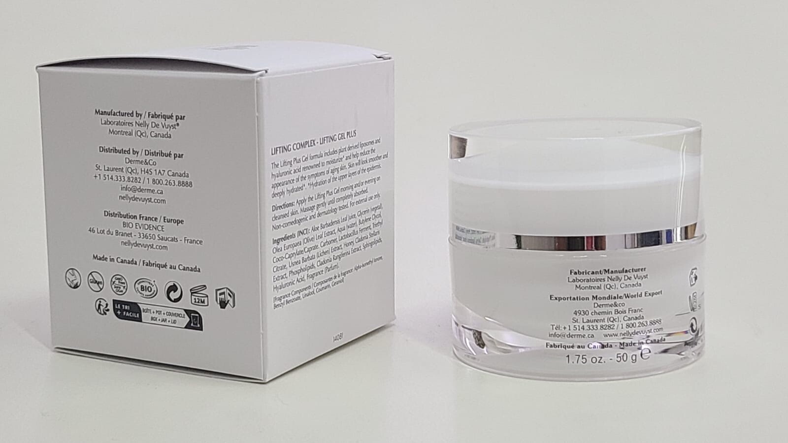 Nelly De Vuyst Lifting Complex Plus Gel 1.76 oz