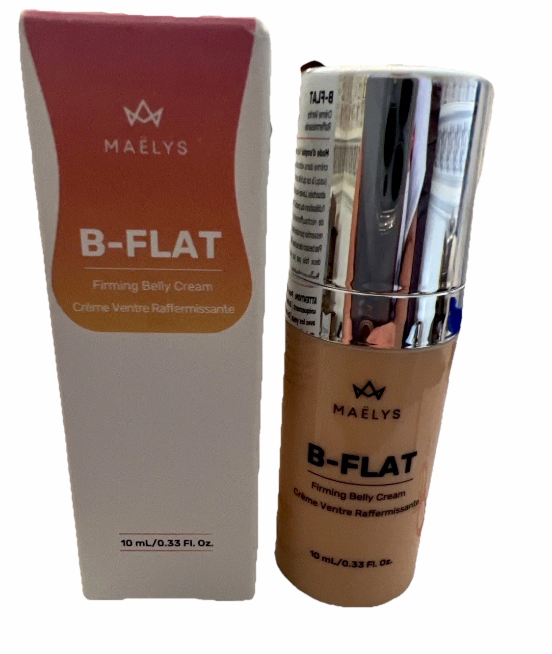 NEW Maely’s B-Flat Belly Firming & Stretch Mark Cream .33 fl oz NIB Travel Size