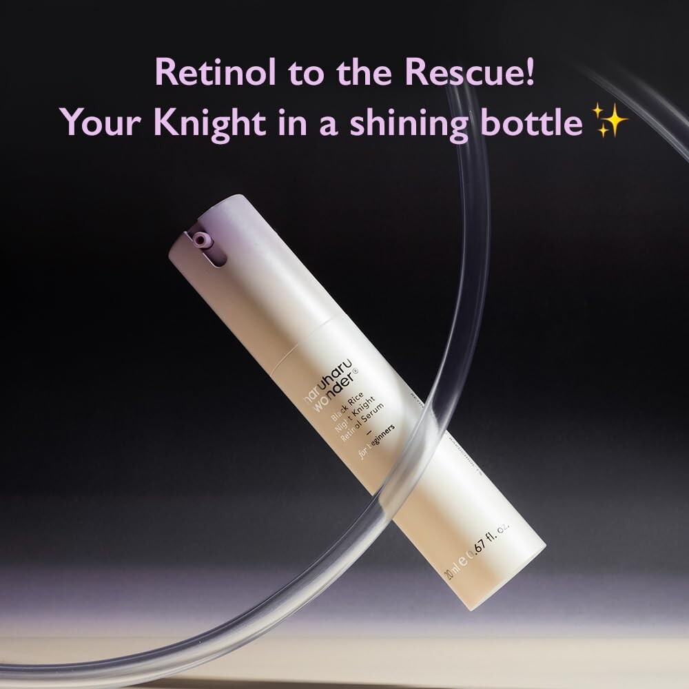 HARUHARU wonder Black Rice Night Knight Retinol Serum, Refining & Smoothing 20ml