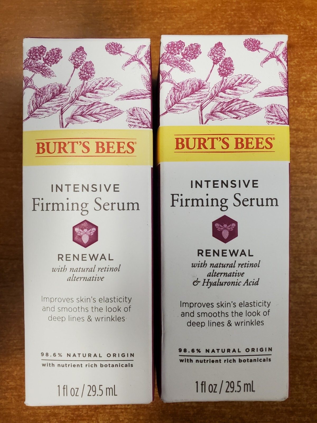 2 Pack: Burt’s Bees Renewal Intensive Firming Serum 1 oz. Smoothes Skin (D7)