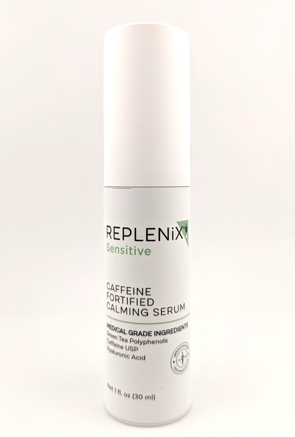Replenix Sensitive Caffeine Fortified Calming Serum 1floz Green Tea Hyaluronic