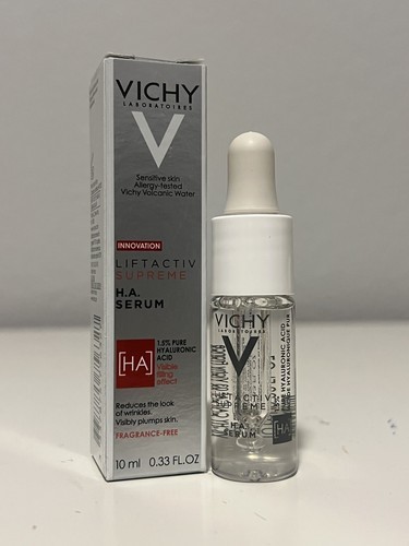 Vichy Liftactiv Supreme H.A. Serum .33oz / 10ml Travel Mini NEW