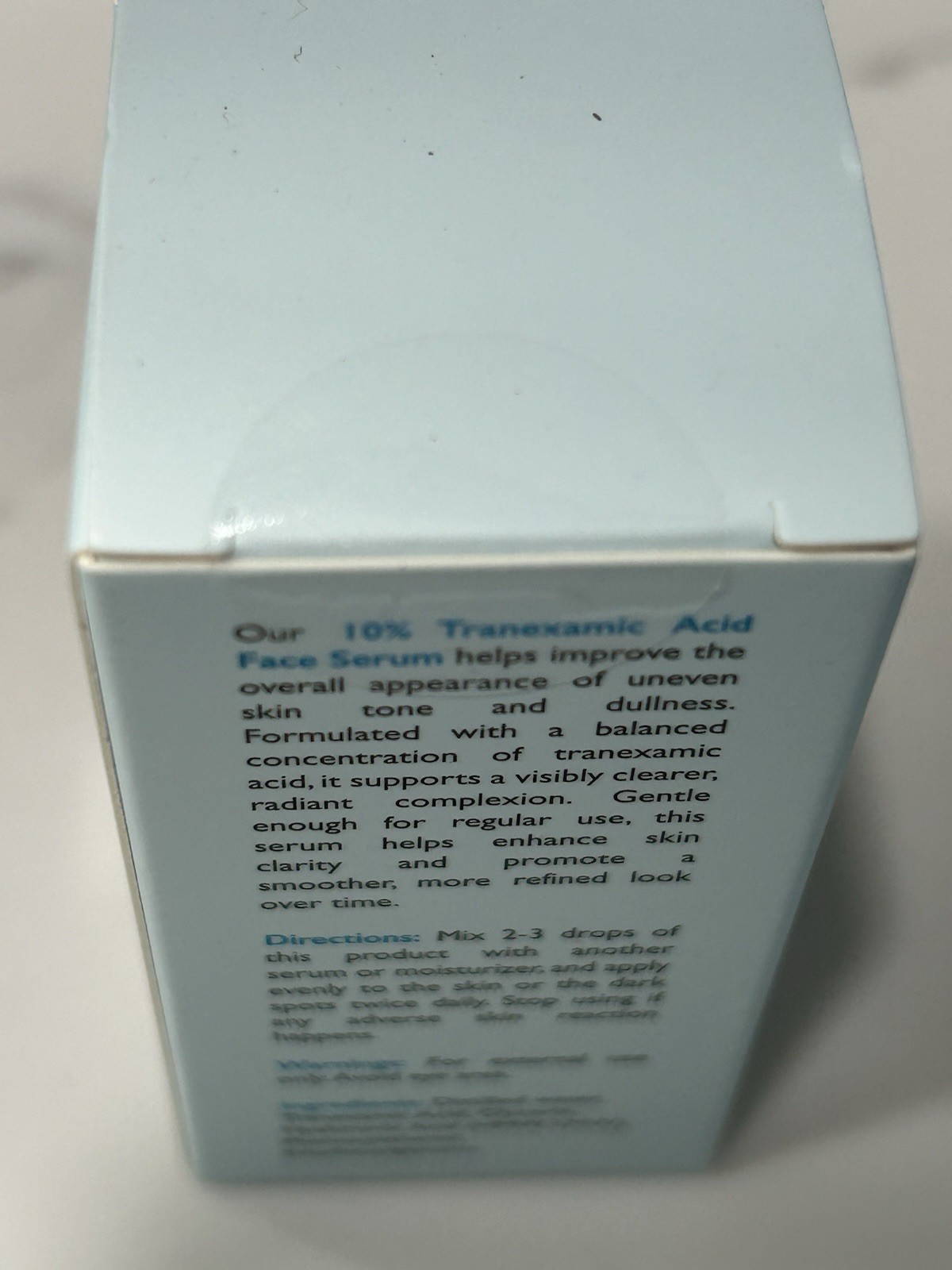 OMIC+ 10% Tranexamic Acid Face Serum 10 mL/ 0.33 oz Exp 11/30 Mini