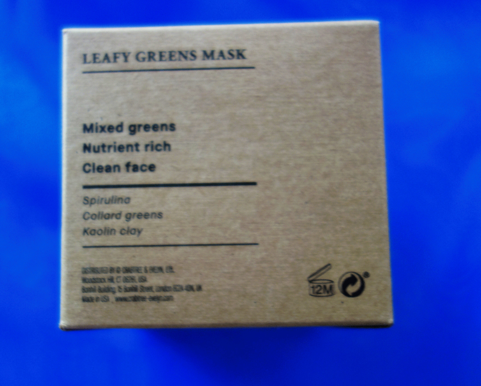 CRABTREE & EVELYN The Gardeners LEAFY GREENS Face Mask 45g SEALED BOX 1.5 Oz