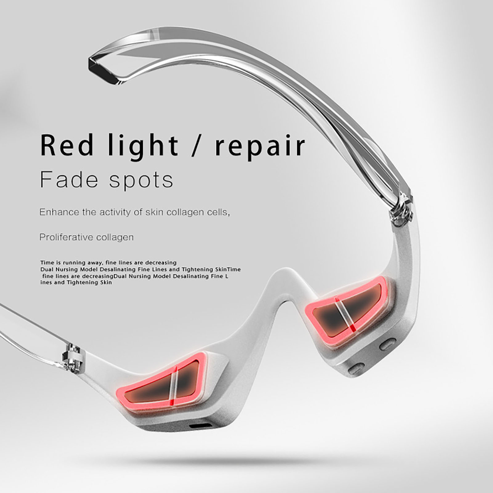 Red LED Light Therapy for Eye Face Mask Photon Skin Facial Beauty Rejuvenation