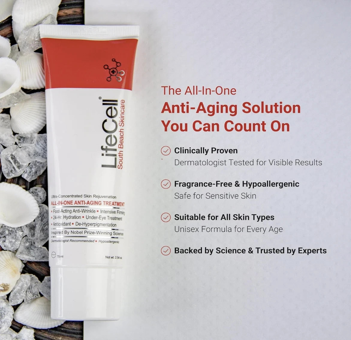 South Beach All in One Anti-Aging Treatment 2.54oz 2 Pack Firming Hydrating Care