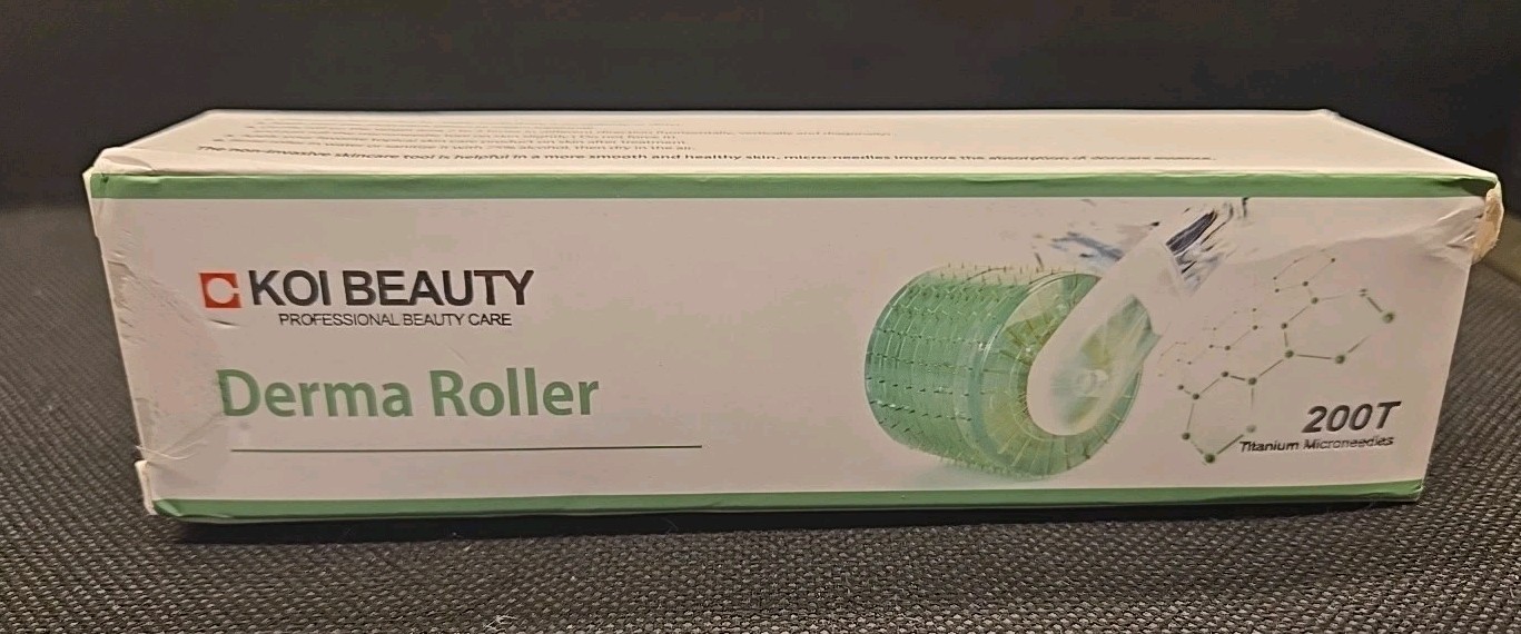 KOI BEAUTY Derma Roller 0.25mm with 200 REAL NEEDLES Professional Microneedling