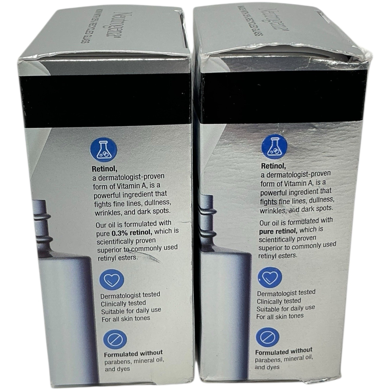 Neutrogena Rapid Wrinkle Repair Retinol Oil 1oz, 2 New Units