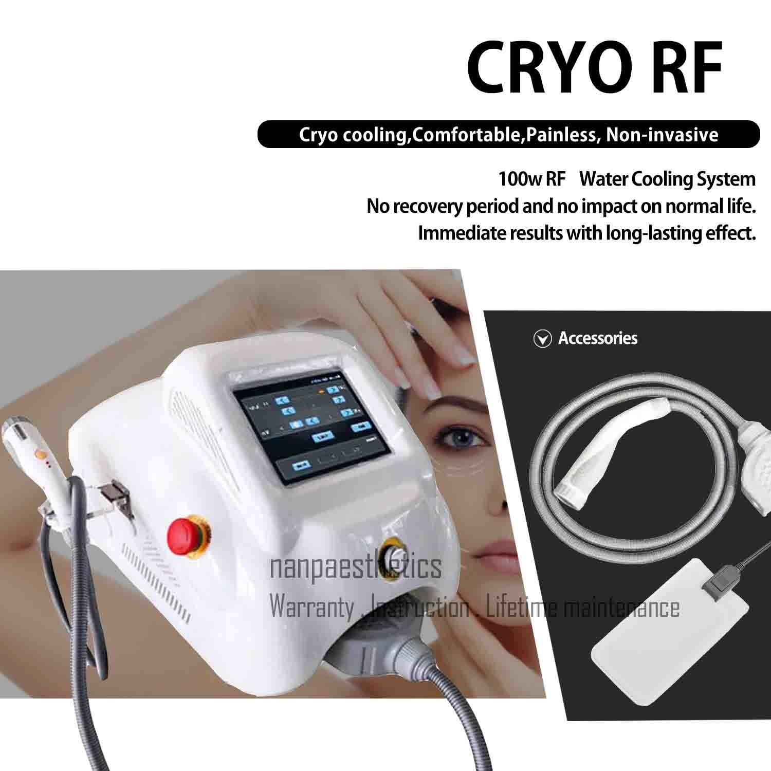 Latest CRYO R-F Machine Face Lift Body Slim Shape Skin Rejuvenation Anti aging
