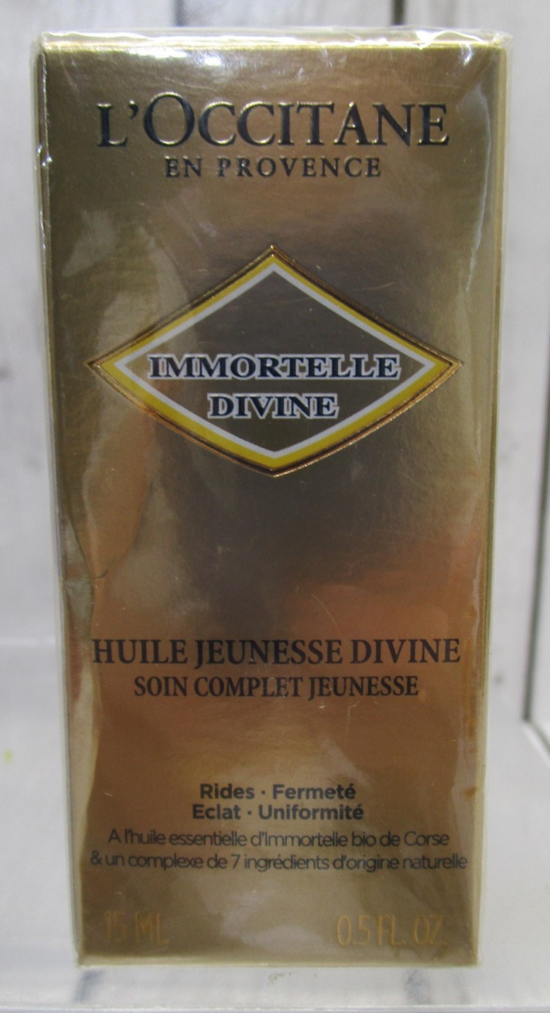 NEW Immortelle Divine Youth Oil by LOccitane for Unisex – 0.5 FL OZ. – 15ML