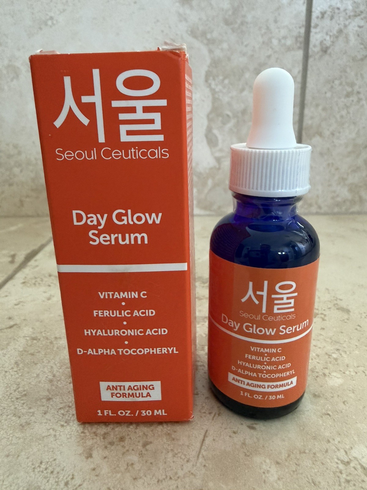 Seoul Ceuticals Day Glow Vitamin C Ferulic Acid Serum 1 FL oz SEALED EXP 01/28