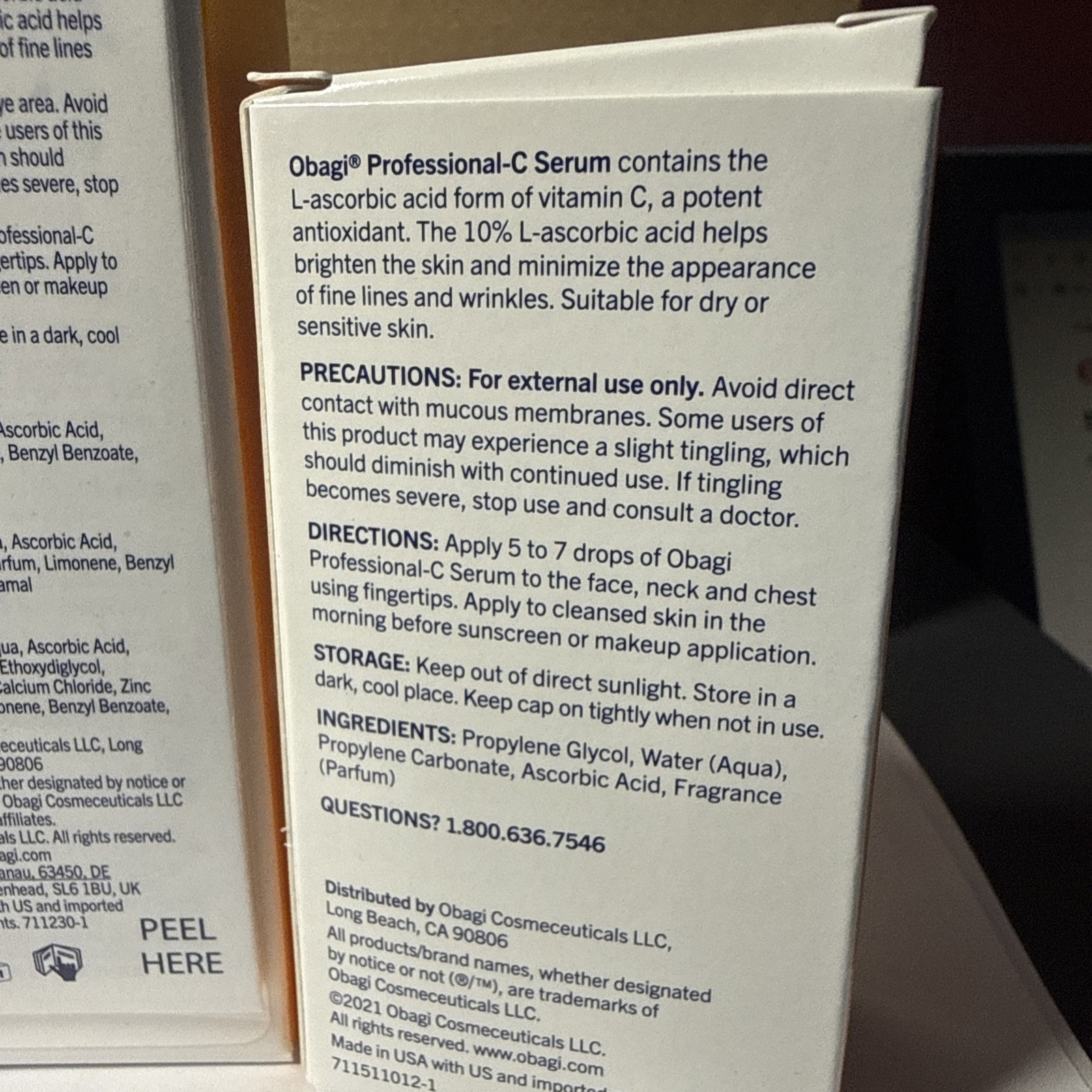 Obagi Professional-C Vitamin C Serum, NEW IN BOX Chose from 10% or 20% and Size