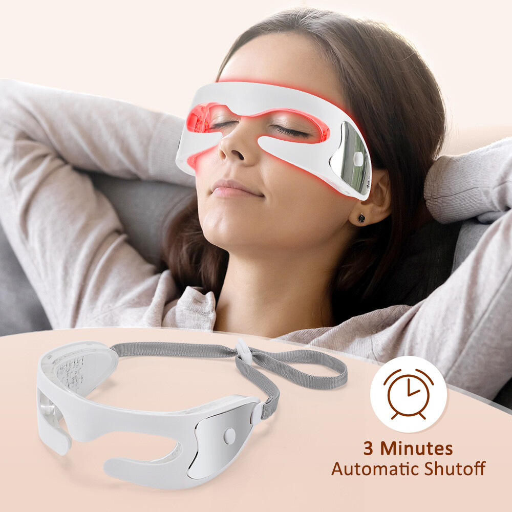 LED Red Light Therapy Eye Massager Device for Anti-Aging,Dark Circles & Wrinkles