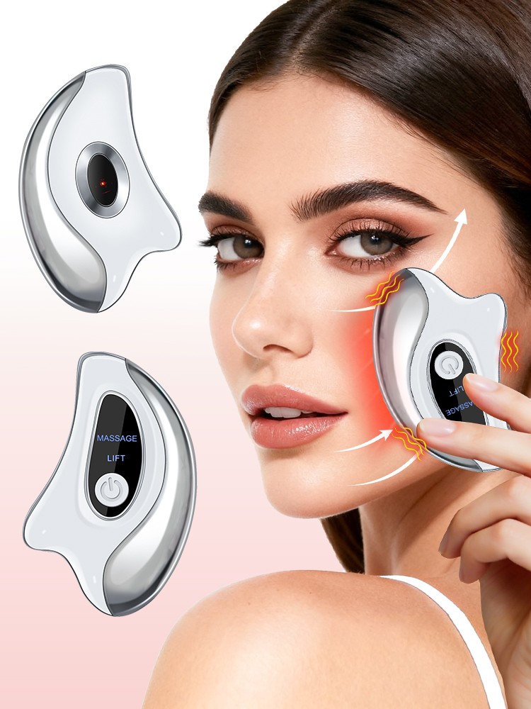 Heating Vibration Gua Sha Scraping Board Rechargeable Facial Lifting Massager