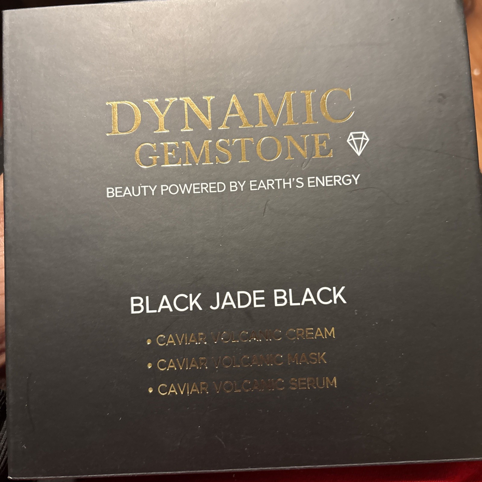 Dynamic Gemstone Black Jade Black Caviar Volcanic Cream, Mask & Serum Set