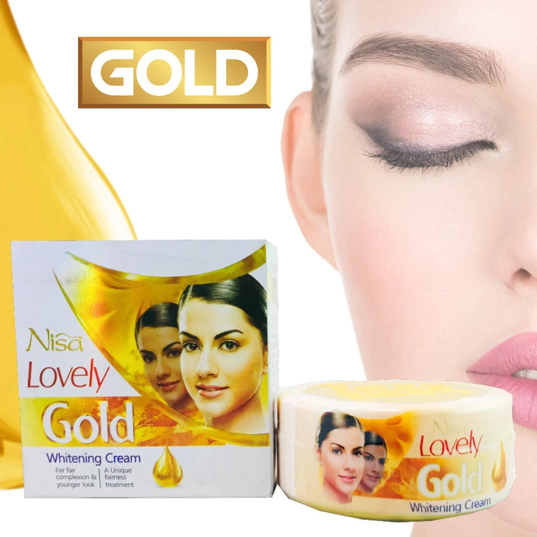 6Xnisa Lovely Gold Whitening Beauty Cream Natural Remove Pimple, Acne