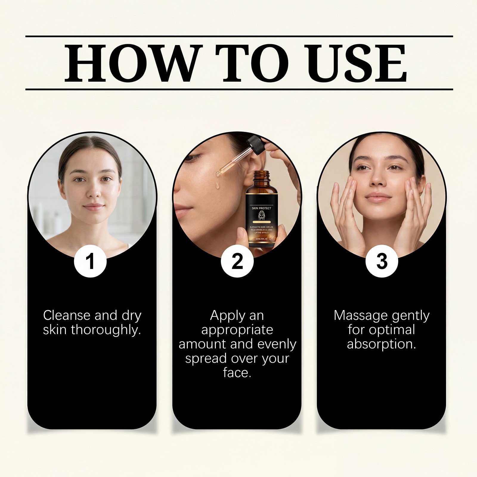 1-5PCS Skin Protect Serum Black Women Gentle Facial Skin Care Moisturizing Serum