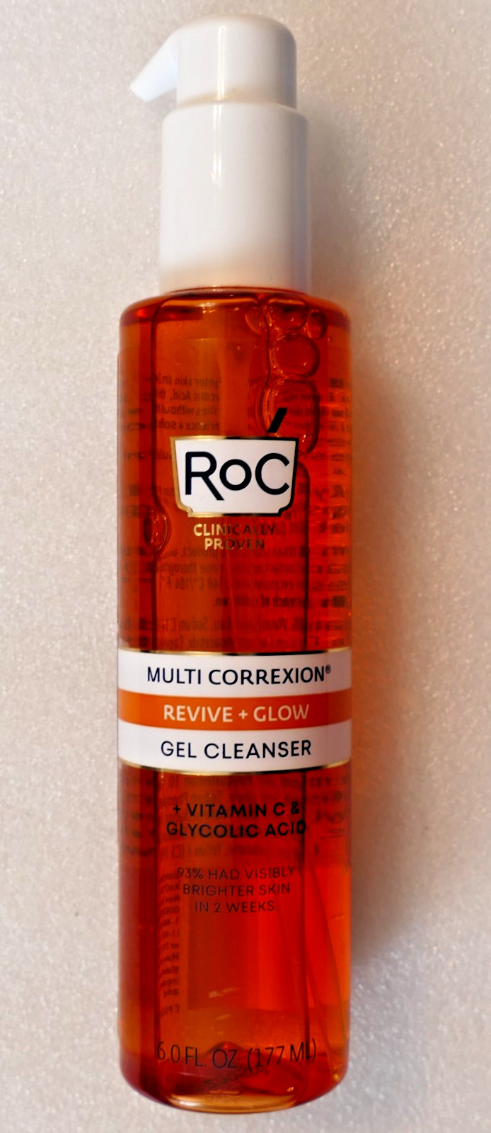 RoC Multi Correxion Crepe Revive & Glow Gel Cleanser – 6 oz / 177 mL