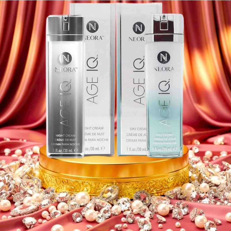 Nerium Aged IQ Day and Night Cream Anti Aging Combo Set 30ml 1oz Each New Sealed