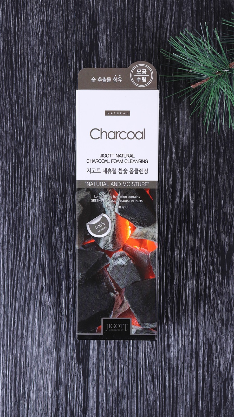 [Jigott] Natural Charcoal Foam Cleansing – Official K-Beauty