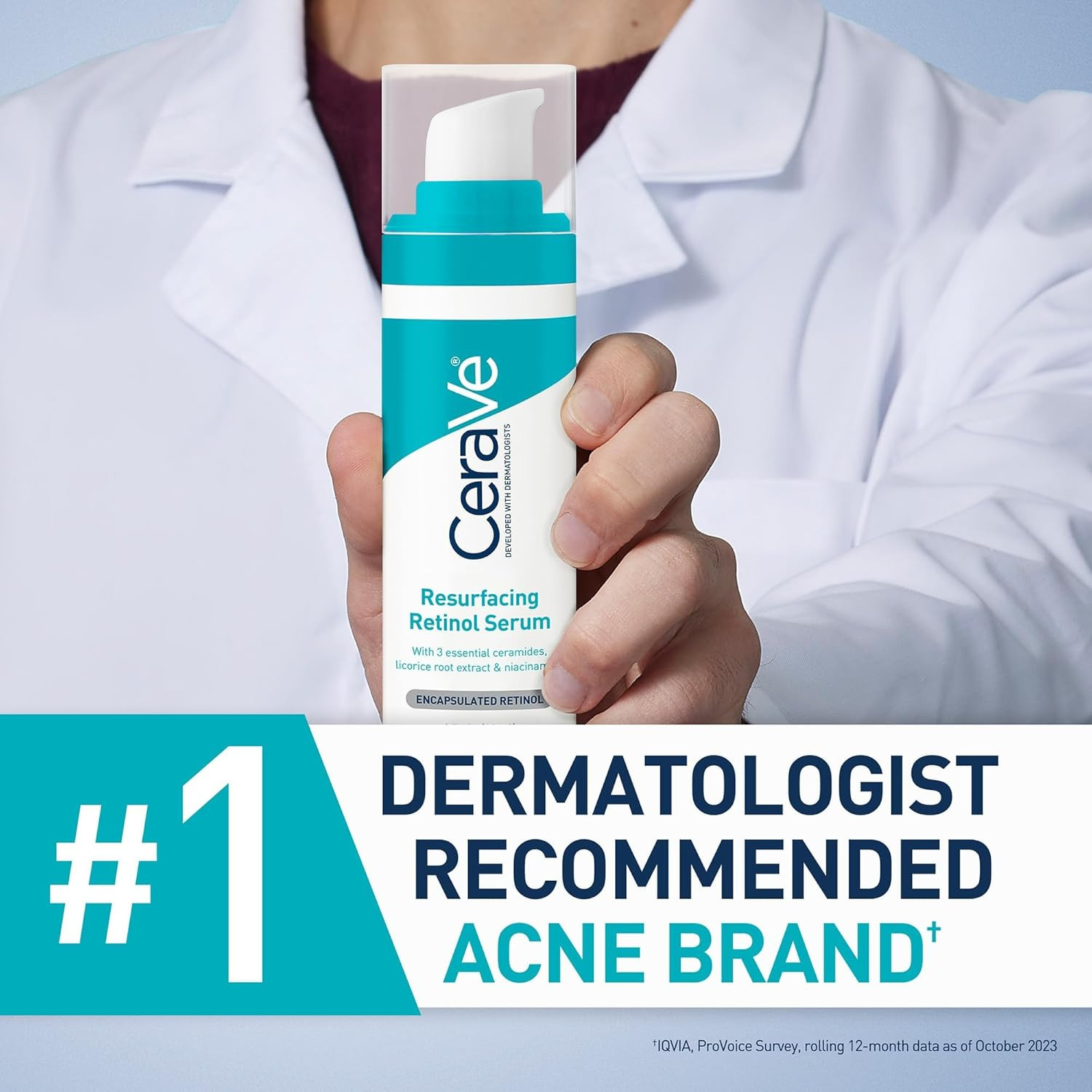Resurfacing Retinol Serum for Post Acne Marks, Formulated with Licorice Root Ext