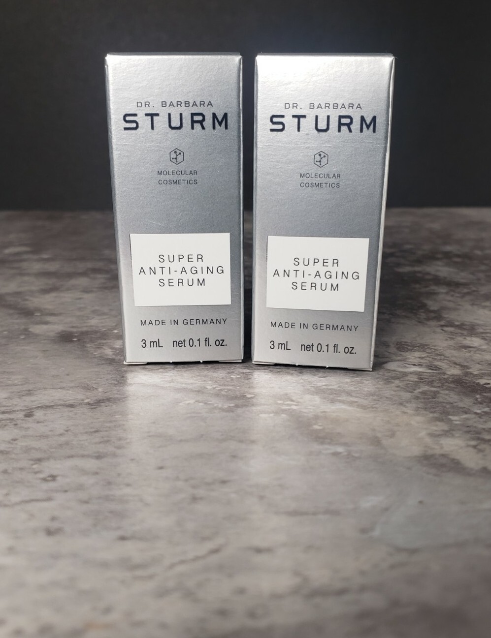 2 x NIB Dr Barbara STURM Super Anti Aging Serum (3ml/0.1 oz)