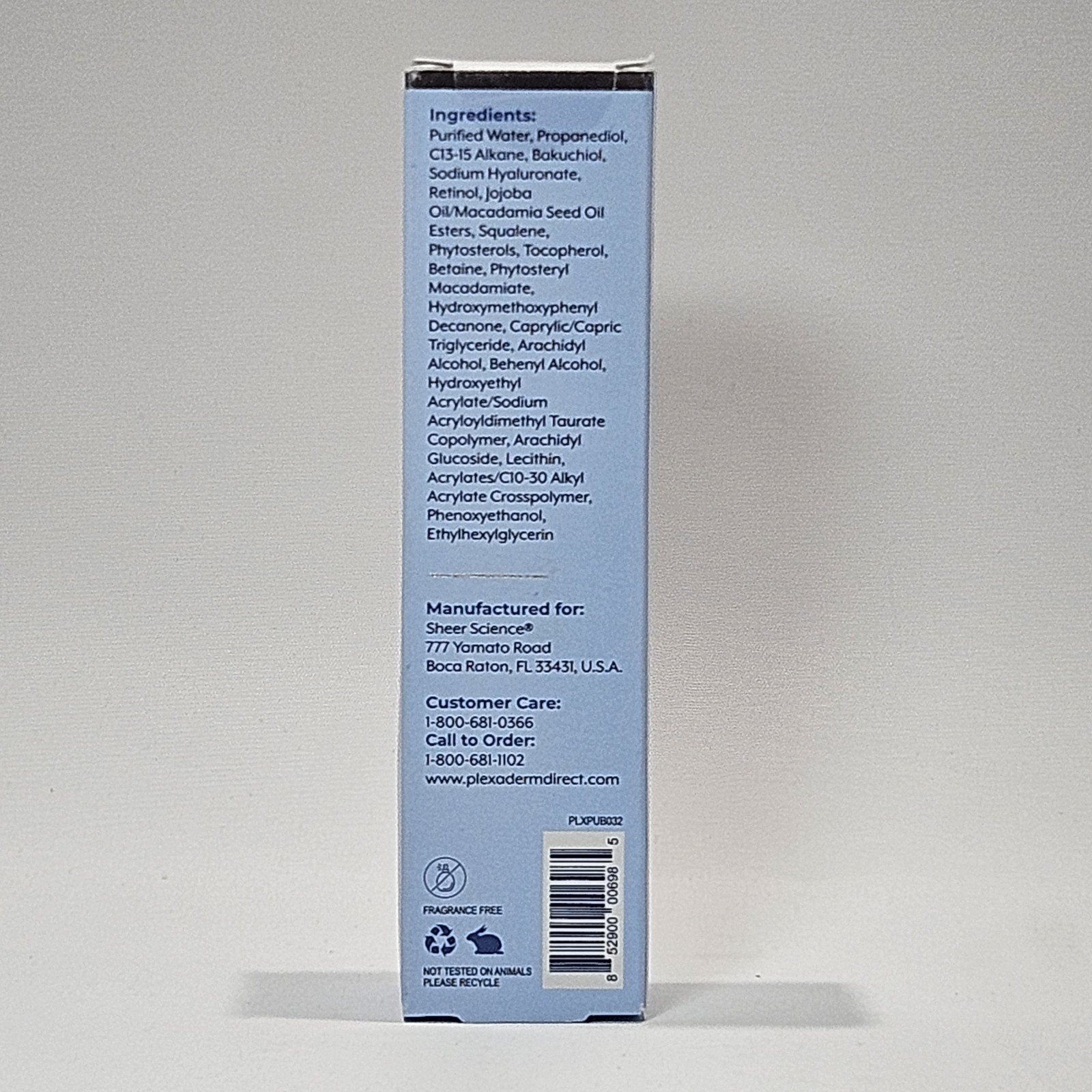 Plexaderm Skincare Dual Action Repair Cream Anti-Aging Duo 1%Retinol+2kuchiol