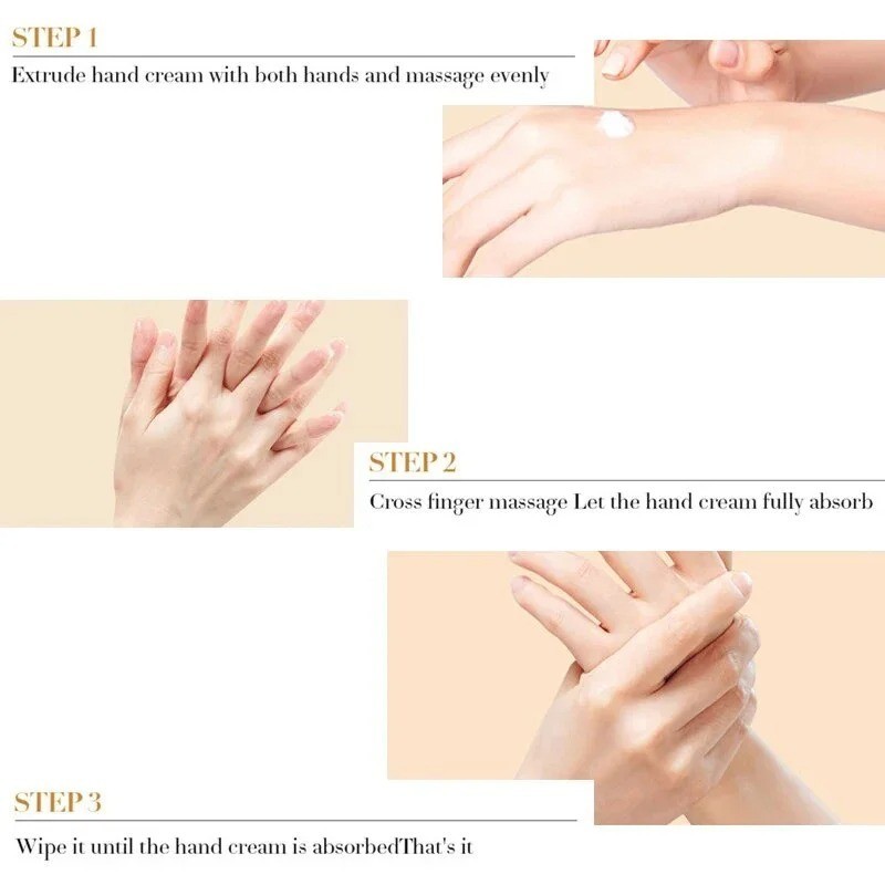 3PCS Collagen Anti-wrinkle Hand Cream Anti-Aging Cream Deep Moisture & Repair