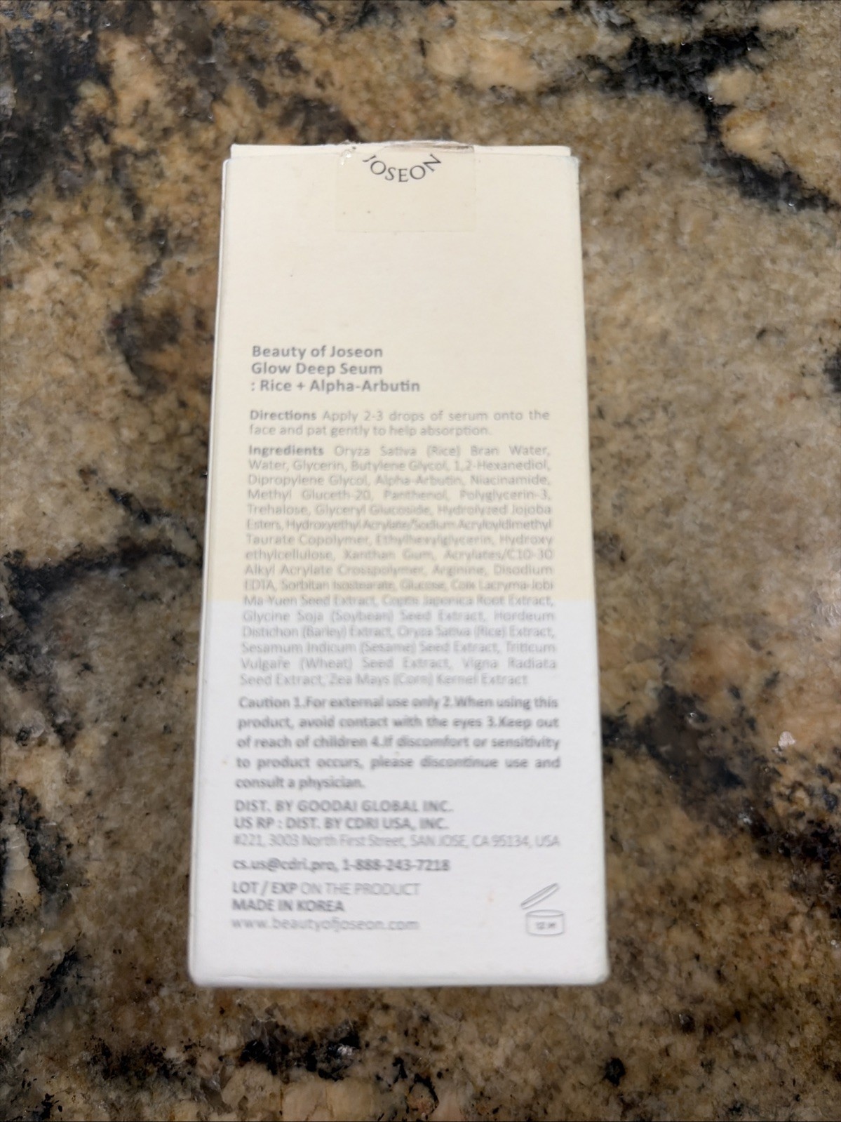 Beauty of Joseon Glow Deep Serum Rice +Alpha Arbutin Exp. 06/2028 ~ 1.01 oz/30ml